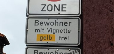 Verkehrszeichen Bewohnerparken