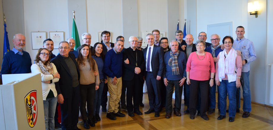 Besuch aus Seligenstadts Partnerstadt Piedimonte anlässlich des Jahrestages der Translatio/ Empfang im Rathaus