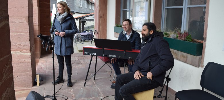 Elke Hüfner, Johannes Wallbaum und Salar Baygan