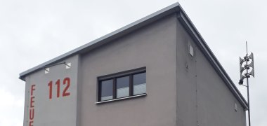 Sirene auf dem Feuerwehrhaus Klein-Welzheim Sirene auf dem Feuerwehrhaus Klein-Welzheim
