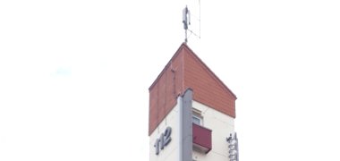 Sirene auf dem Feuerwehrhaus Seligenstadt Sirene auf dem Feuerwehrhaus Seligenstadt