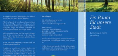 Flyer Baumspende Flyer Baumspende