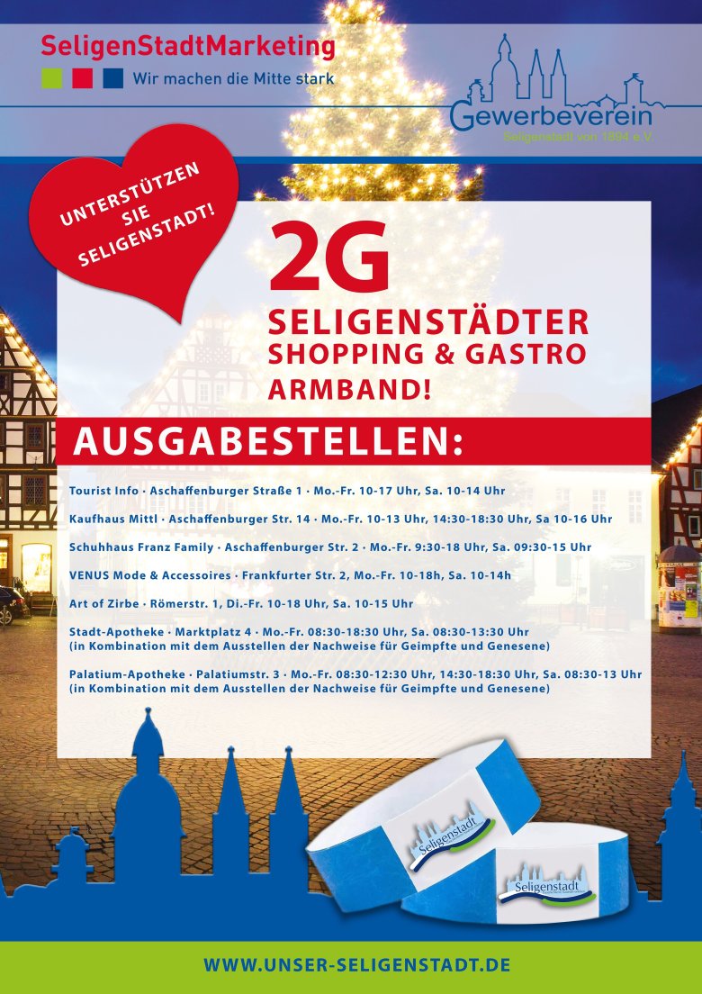 Plakat 2G-Bändchen Plakat 2G-Bändchen