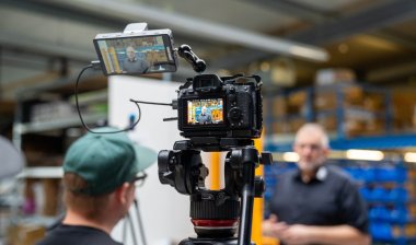 Gewerbe-Imagefilm beim Dreh