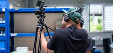 Gewerbe-Imagefilm beim Dreh