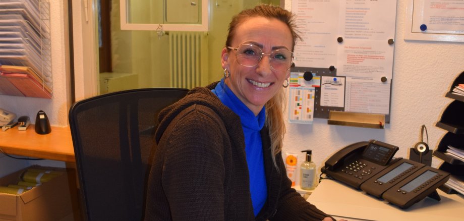 Michaela Dingler-Kovacic an ihrem neuen Arbeitsplatz