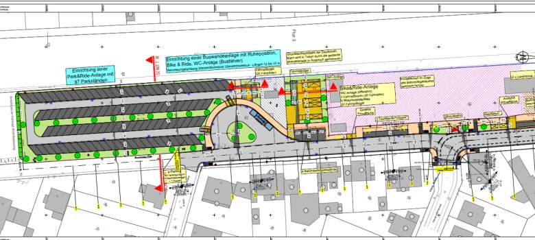 Plan Umgestaltung Bahnhofgelände Plan Umgestaltung Bahnhofgelände
