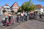 Zur Eröffnung des Wettbewerbs ging es für die Stadtradler 2021 von der Einhardschule auf den Marktplatz Zur Eröffnung des Wettbewerbs ging es für die Stadtradler 2021 von der Einhardschule auf den Marktplatz