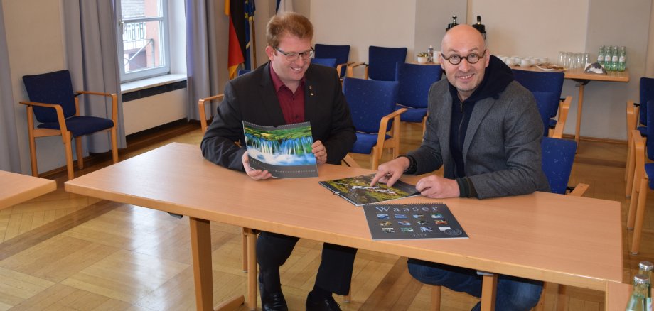 Stadtrat Michael Gerheim zusammen mit Profifotograf Mathias Neubauer
