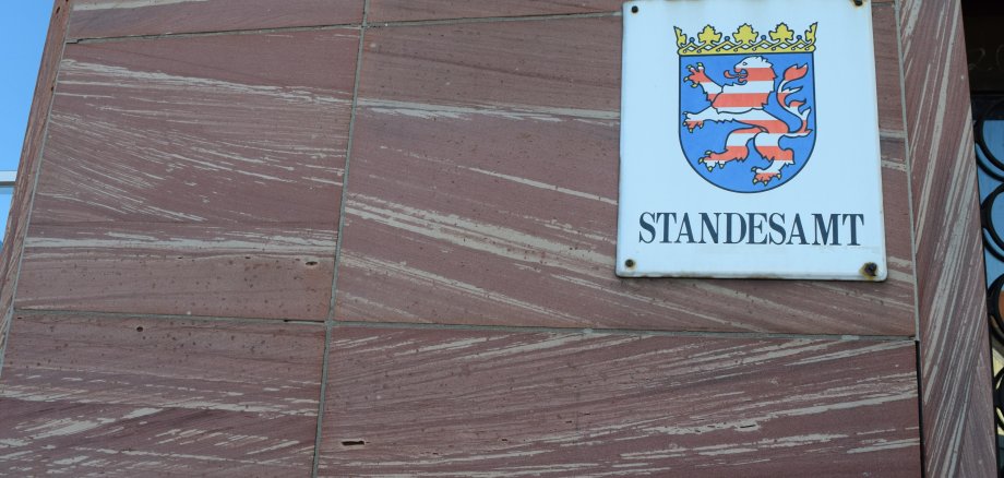Standesamt Schild