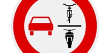 Neues Verkehrsschild: Fahrradfahrer Überholen verboten