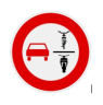 Neues Verkehrsschild: Fahrradfahrer Überholen verboten