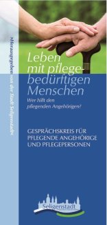 Flyer Pflegende Angehörige Einladung zum Gesprächskreis Pflegende Angehörige