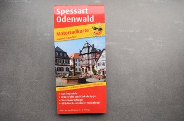 Spessart Odenwald Motorradkarte