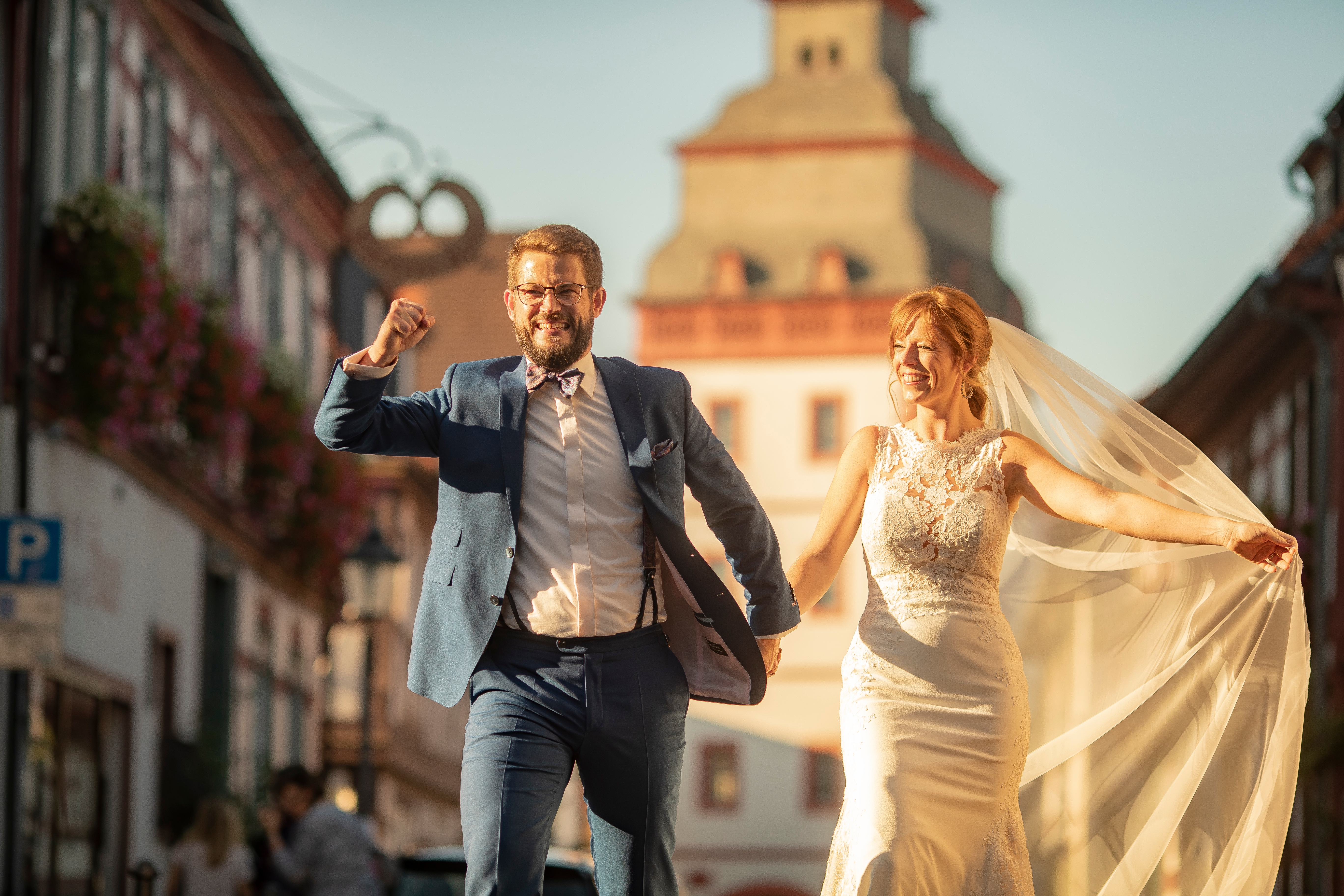 Brautpaar am Steinheimer Torturm