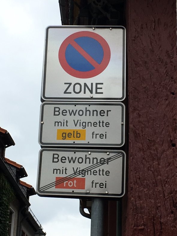 Verkehrszeichen Bewohnerparken Verkehrszeichen Bewohnerparken