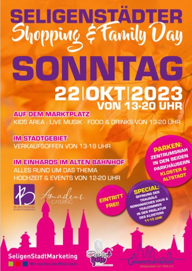 Plakat Seligenstädter Shopping & Family Day Plakat Seligenstädter Shopping & Family Day