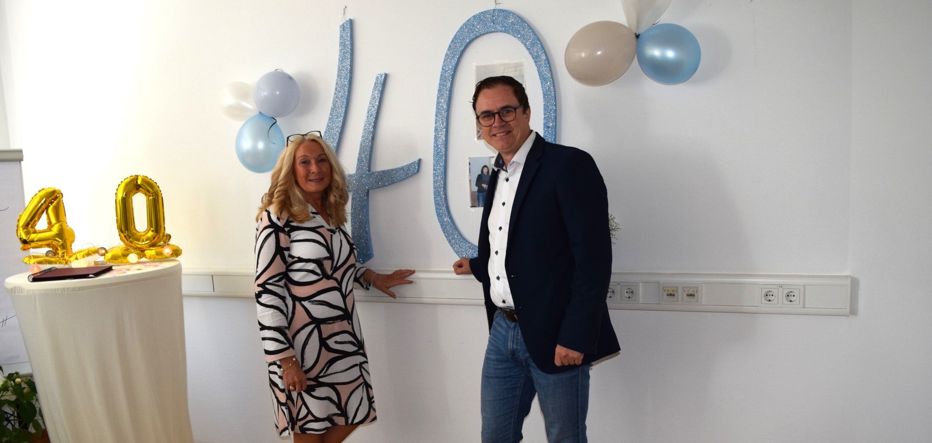 Jubilarin Laveneziana mit Bürgermeister Dr. Bastian