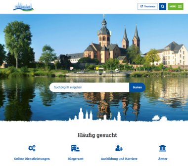 neues Design der Homepage