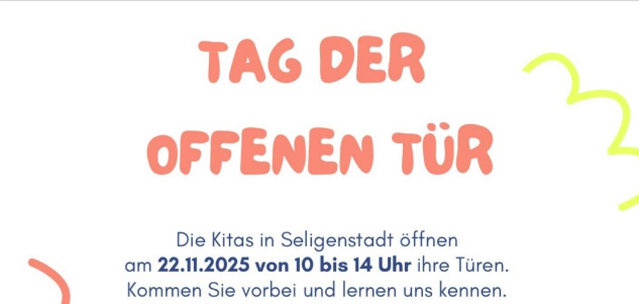 Plakat Tag der offenen Kitas Plakat Tag der offenen Kitas