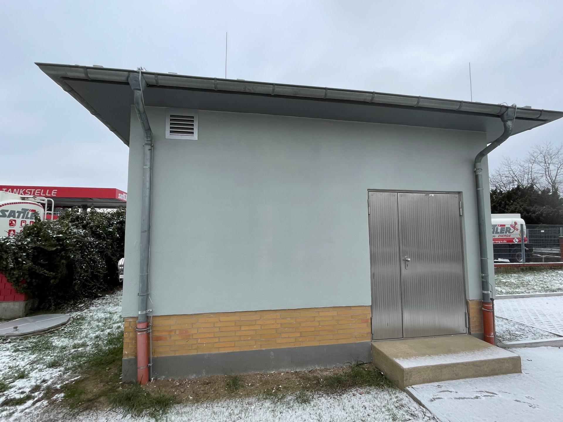 Sanierte Pumpstation außen