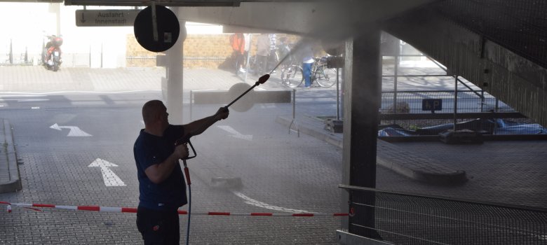 Reinigung Parkdeck Altstadt