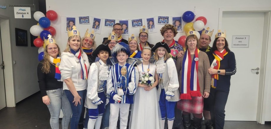 TGS Kinderprinzenpaar im Bürgeramt