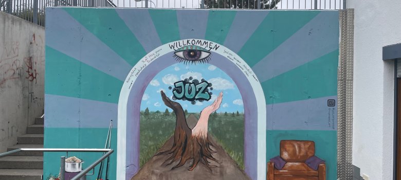 Wandbild am JUZ