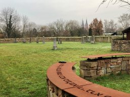 Jüdischer Friedhof Seligenstadt Mammutbäume neuer Friedhof.JPG