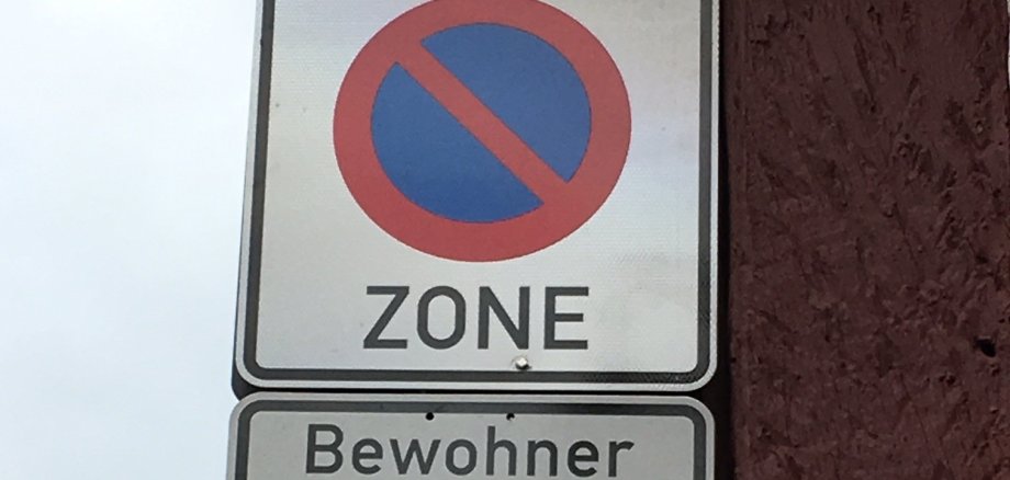 Verkehrszeichen Bewohnerparken