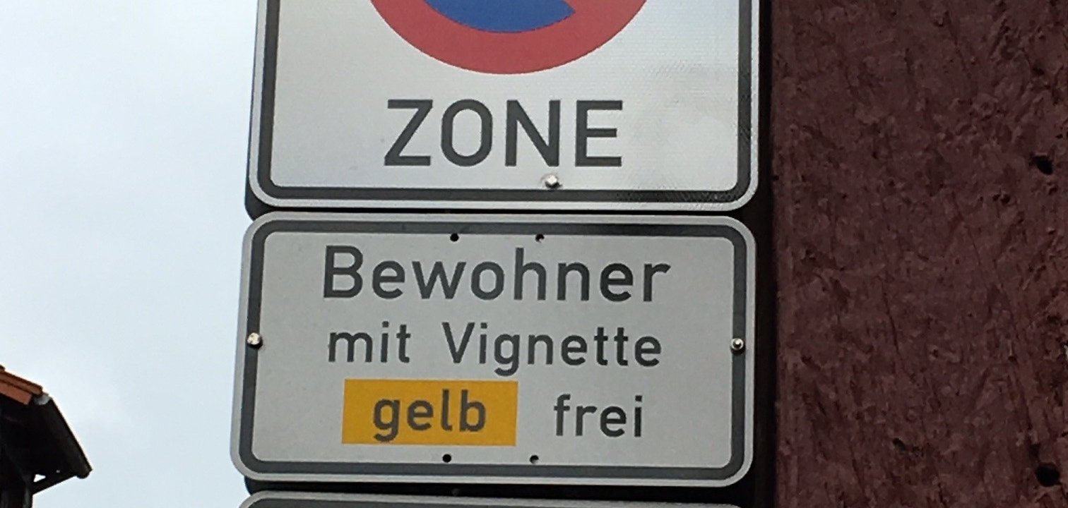 Verkehrszeichen Bewohnerparken