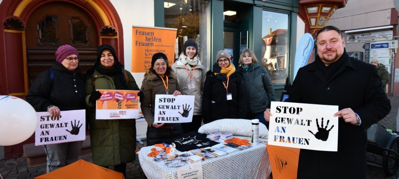 Aktion Stop Gewalt an Frauen