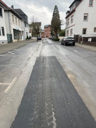 Ausgebesserte Bahnhofstraße