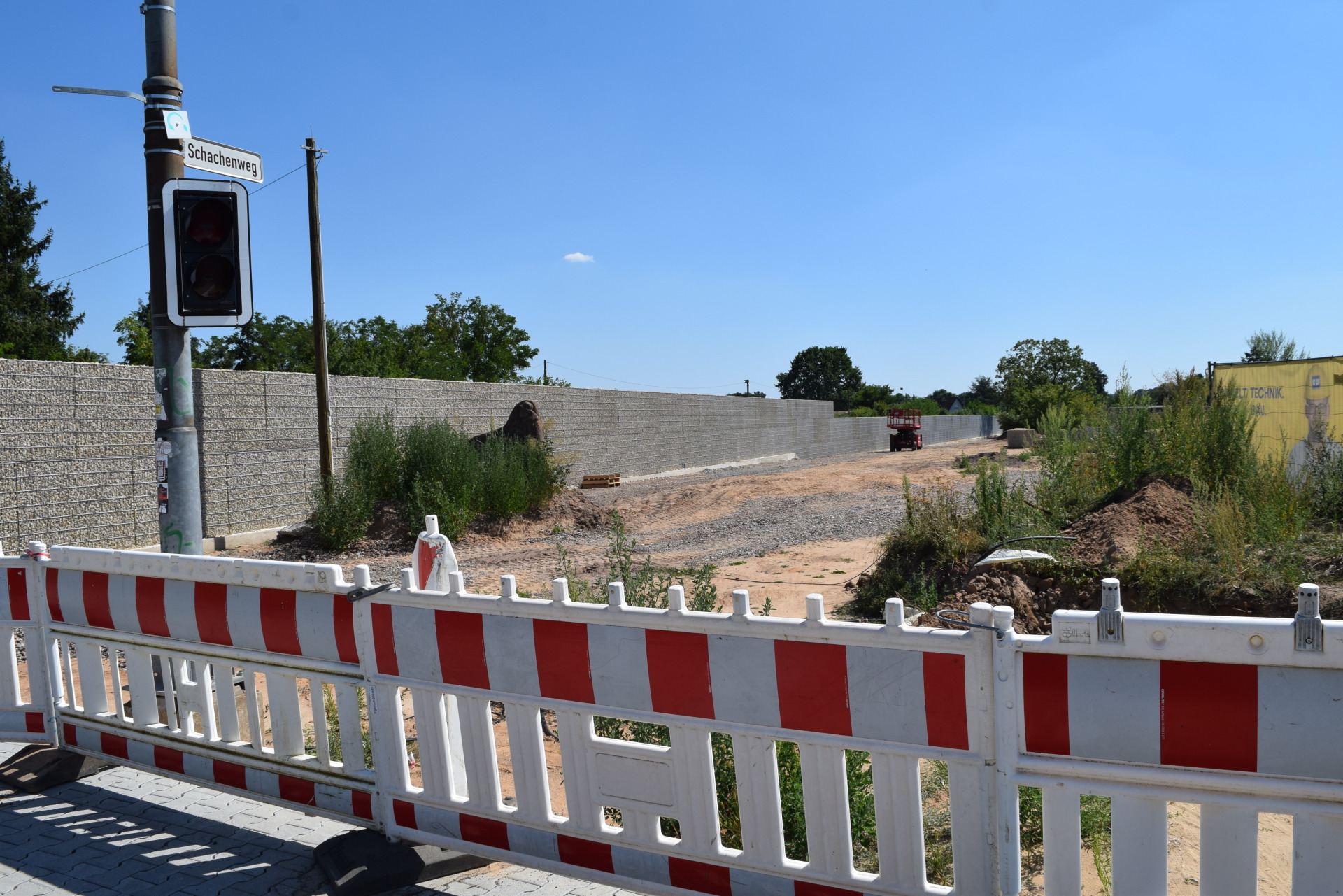 Baustelle Westring Bahnlinie