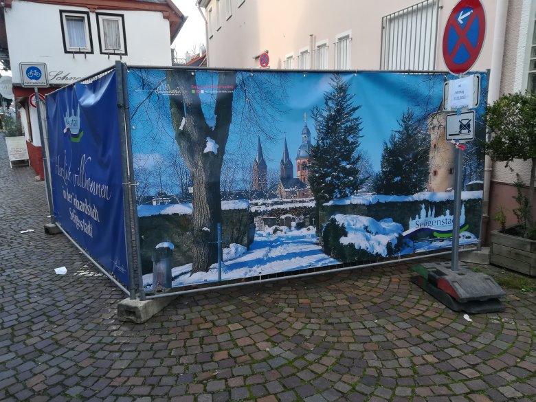 Baustellenbanner Wolfstraße Baustellenbanner Wolfstraße