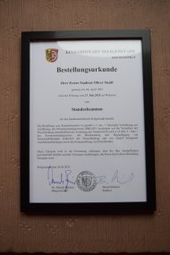 Bestellungsurkunde Bestellungsurkunde