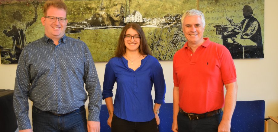Bürgermeister und Stadtrat mit Tamara Völker