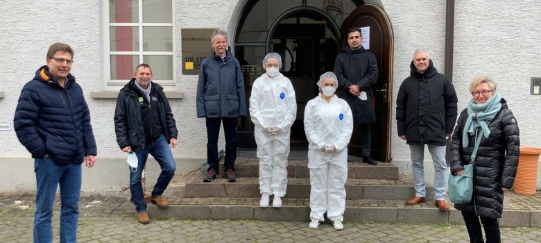 Unternehmer Rocky Musleh und Glaabsbräu eröffnen Corona-Testzentrum in Seligenstadt