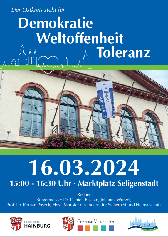 Veranstaltung für Demokratie, Weltoffenheit und Toleranz