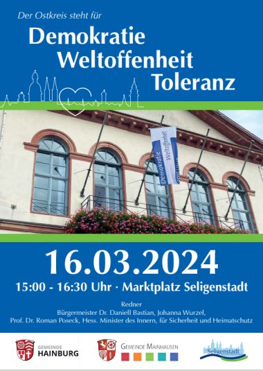 Veranstaltung für Demokratie, Weltoffenheit und Toleranz