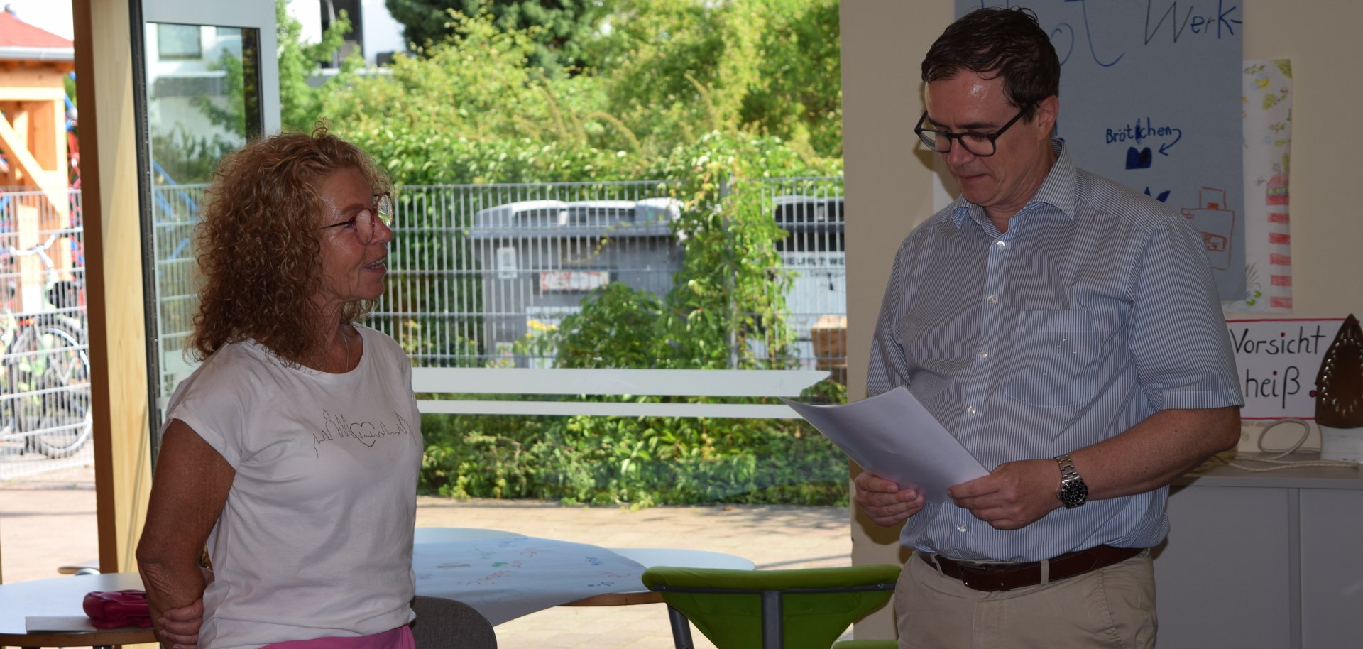 Sylvia Kuhn und Bürgermeister Dr. Daniell Bastian