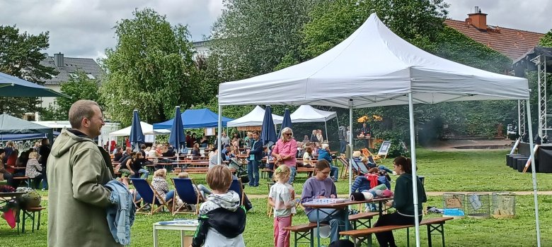 Das Festival fand auf der städtischen Grünanlage Bleiche statt Das Festival fand auf der städtischen Grünanlage Bleiche statt