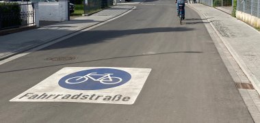 Einhardstraße nach Fertigstellung Einhardstraße nach Fertigstellung