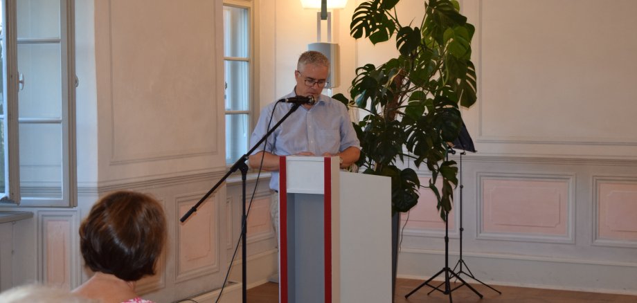 Bürgermeister Dr. Daniell Bastian auf der Ausstellungseröffnung "150 Jahre Franz Boeres"