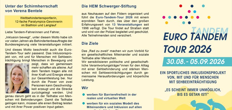 Euro Tandem Tour 2026 Euro Tandem Tour 2026