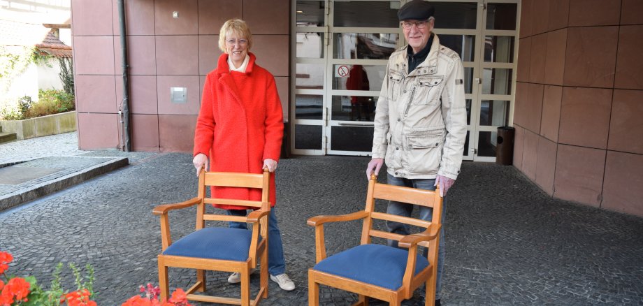 Familie Christiani bei der Abholung