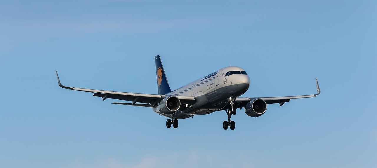 Flugzeug im Landeanflug