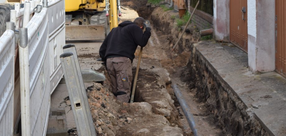 Bauarbeiter entdecken Relikte der Stadtgeschichte