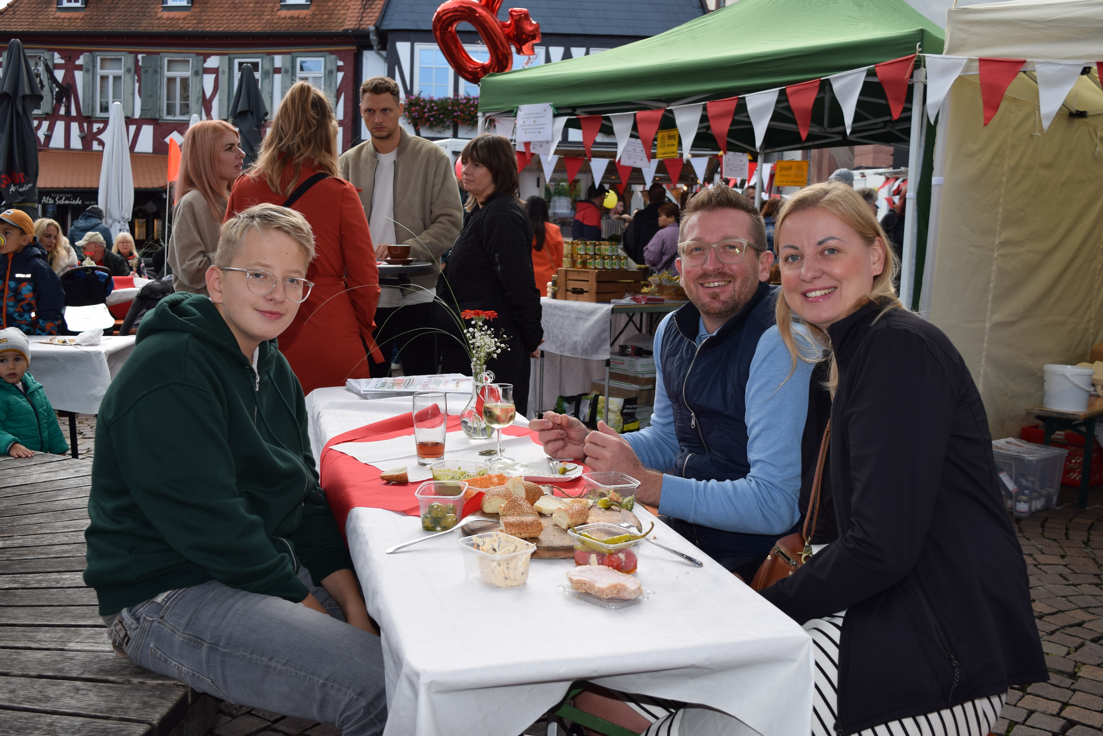 Gäste des Wochenmarktes