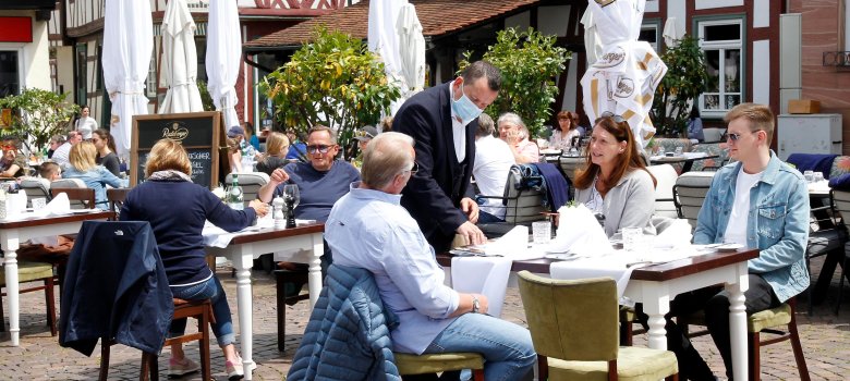 Geöffnete Außengastronomie Geöffnete Außengastronomie